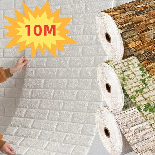 BrickWall 3D: Self-Adhesive Foam Wallpaper